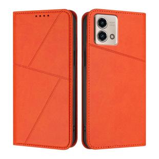 For Motorola Moto G Stylus 5G 2023 Strong Magnetic Frosted Flip Leather Phone Case(Orange)