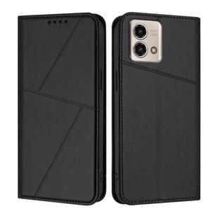 For Motorola Moto G Stylus 5G 2023 Strong Magnetic Frosted Flip Leather Phone Case(Black)