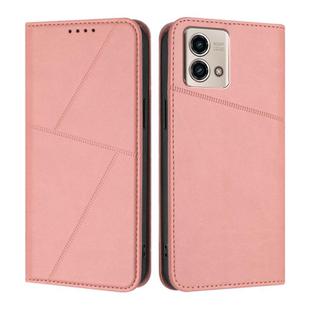 For Motorola Moto G Stylus 5G 2023 Strong Magnetic Frosted Flip Leather Phone Case(Pink)