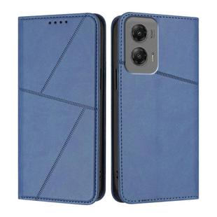 For Motorola Moto G Stylus 5G 2024 Strong Magnetic Frosted Flip Leather Phone Case(Royal Blue)