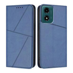 For Motorola Moto G04 / G04s / E14 Global Strong Magnetic Frosted Flip Leather Phone Case(Royal Blue)