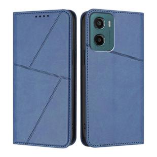 For Motorola Moto G05 / Moto E15 Strong Magnetic Frosted Flip Leather Phone Case(Royal Blue)