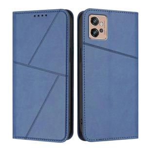 For Motorola Moto G32 Strong Magnetic Frosted Flip Leather Phone Case(Royal Blue)