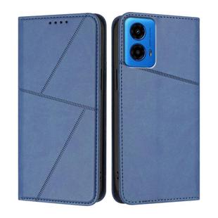 For Motorola Moto G45 5G / G34 Strong Magnetic Frosted Flip Leather Phone Case(Royal Blue)