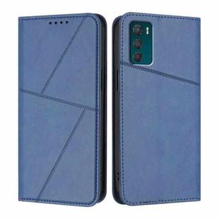 For Motorola Moto G42 Strong Magnetic Frosted Flip Leather Phone Case(Royal Blue)