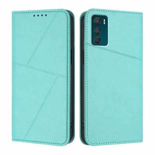 For Motorola Moto G42 Strong Magnetic Frosted Flip Leather Phone Case(Light Blue)