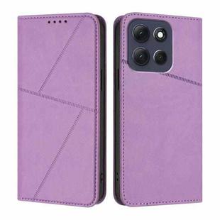 For Motorola Moto G86 5G Strong Magnetic Frosted Flip Leather Phone Case(Light Purple)