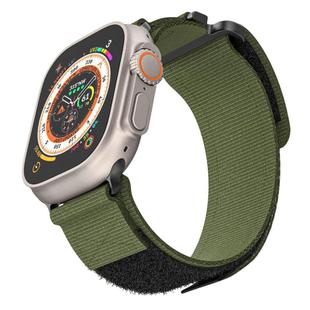 For Apple Watch 46mm / 49mm / 45mm / 44mm xDfind Loop Nylon Watch Band(Green)