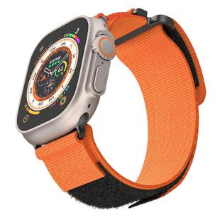 For Apple Watch 46mm / 49mm / 45mm / 44mm xDfind Loop Nylon Watch Band(Orange)