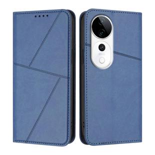 For vivo S19 Pro Strong Magnetic Frosted Flip Leather Phone Case(Royal Blue)