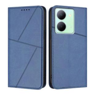 For vivo Y36 4G / 5G Global / Y36 4G India Strong Magnetic Frosted Flip Leather Phone Case(Royal Blue)