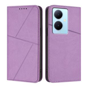 For vivo Y78 / Y78+ / V29 Lite Strong Magnetic Frosted Flip Leather Phone Case(Light Purple)