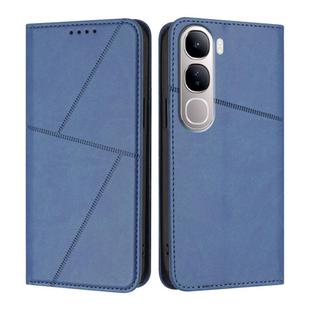 For vivo Y300 Global / V40 Lite 5G IDN Strong Magnetic Frosted Flip Leather Phone Case(Royal Blue)