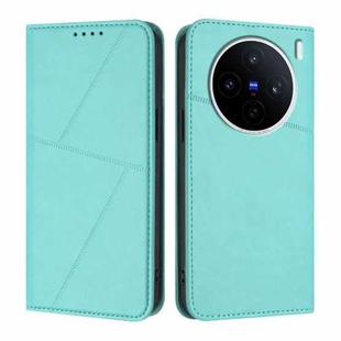 For vivo X200s Strong Magnetic Frosted Flip Leather Phone Case(Light Blue)