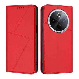 For vivo iQOO Z10 / T4 / Y300 Pro Strong Magnetic Frosted Flip Leather Phone Case(Red)
