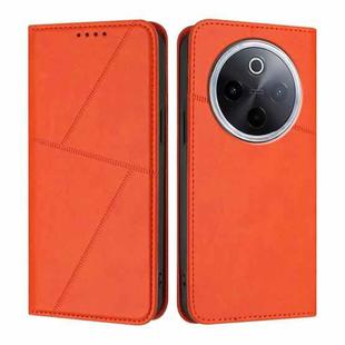 For vivo iQOO Z10 / T4 / Y300 Pro Strong Magnetic Frosted Flip Leather Phone Case(Orange)