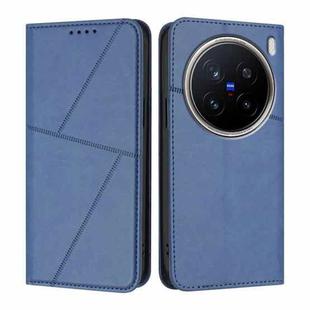 For vivo X200 Pro Strong Magnetic Frosted Flip Leather Phone Case(Royal Blue)