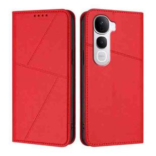 For vivo Y400 Pro 5G Strong Magnetic Frosted Flip Leather Phone Case(Red)