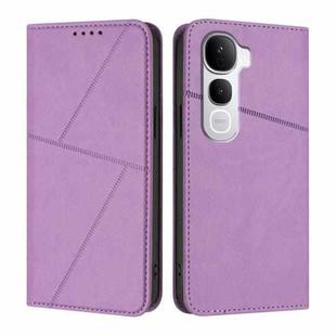 For vivo Y400 Pro 5G Strong Magnetic Frosted Flip Leather Phone Case(Light Purple)