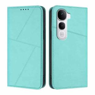 For vivo Y400 Pro 5G Strong Magnetic Frosted Flip Leather Phone Case(Light Blue)
