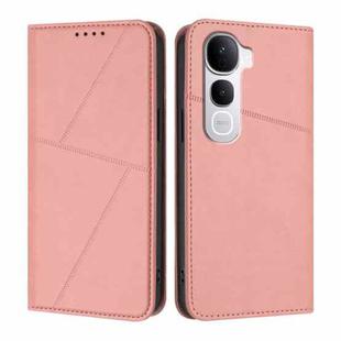 For vivo Y400 Pro 5G Strong Magnetic Frosted Flip Leather Phone Case(Pink)