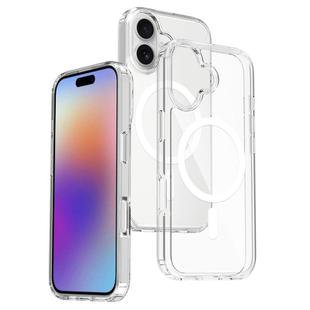 For iPhone 17 Scratchproof PC Hybrid TPU Magsafe Phone Case(Transparent)