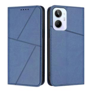 For Realme 10 4G Strong Magnetic Frosted Flip Leather Phone Case(Royal Blue)