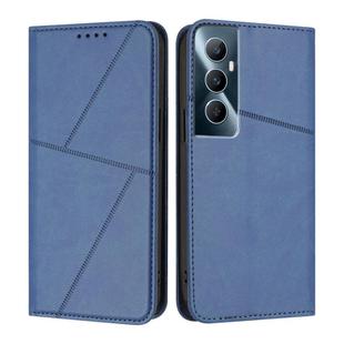 For Realme C65 4G Strong Magnetic Frosted Flip Leather Phone Case(Royal Blue)