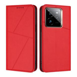 For Realme GT 7 Pro Strong Magnetic Frosted Flip Leather Phone Case(Red)
