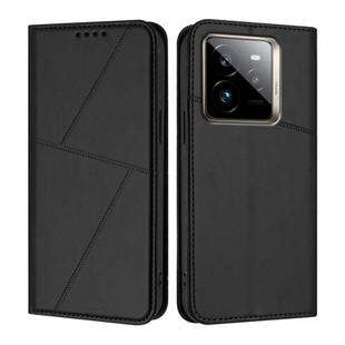 For Realme GT 7 Pro Strong Magnetic Frosted Flip Leather Phone Case(Black)