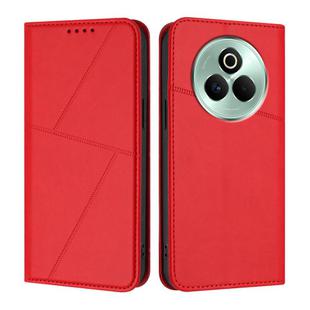 For Realme P3 Pro 5G Strong Magnetic Frosted Flip Leather Phone Case(Red)