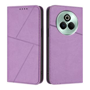 For Realme P3 Pro 5G Strong Magnetic Frosted Flip Leather Phone Case(Light Purple)