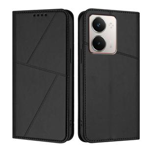 For Realme P3 Ultra Strong Magnetic Frosted Flip Leather Phone Case(Black)