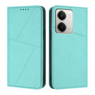 For Realme P3 Ultra Strong Magnetic Frosted Flip Leather Phone Case(Light Blue)