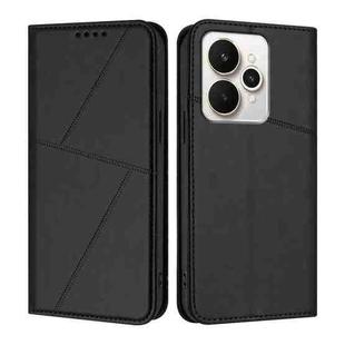 For Realme 15 5G / Realme 15 Pro 5G Strong Magnetic Frosted Flip Leather Phone Case(Black)