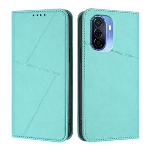 For Huawei Enjoy 50 Strong Magnetic Frosted Flip Leather Phone Case(Light Blue)