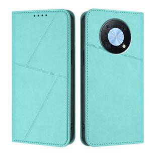 For Huawei Enjoy 50 Pro Strong Magnetic Frosted Flip Leather Phone Case(Light Blue)