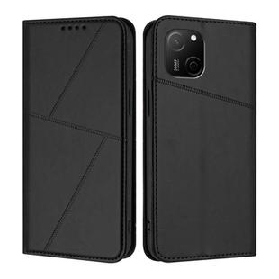 For Huawei Maimang A20 Strong Magnetic Frosted Flip Leather Phone Case(Black)