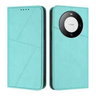 For Huawei Mate 60 Strong Magnetic Frosted Flip Leather Phone Case(Light Blue)
