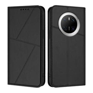 For Huawei Mate 70 Strong Magnetic Frosted Flip Leather Phone Case(Black)