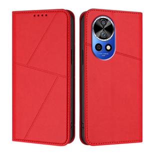 For Huawei nova 12 Pro / nova 12 Ultra Strong Magnetic Frosted Flip Leather Phone Case(Red)
