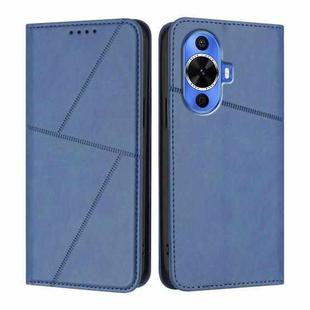 For Huawei nova 12s Strong Magnetic Frosted Flip Leather Phone Case(Royal Blue)