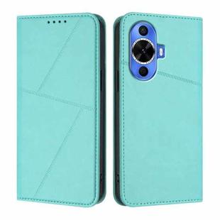 For Huawei nova 12s Strong Magnetic Frosted Flip Leather Phone Case(Light Blue)
