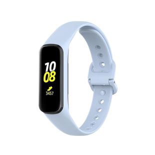 For Samsung Galaxy Fit2 R220 xDfind Solid Color Silicone Watch Band(Chrysanthemum Blue)