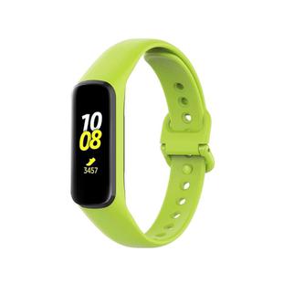 For Samsung Galaxy Fit2 R220 xDfind Solid Color Silicone Watch Band(Lime)