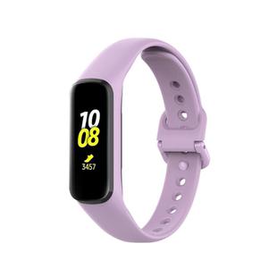 For Samsung Galaxy Fit2 R220 xDfind Solid Color Silicone Watch Band(Light Purple)