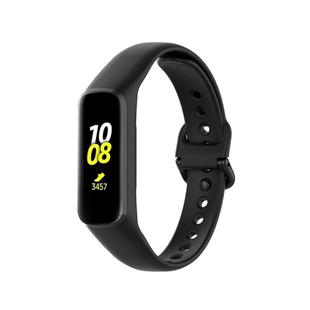 For Samsung Galaxy Fit2 R220 xDfind Solid Color Silicone Watch Band(Black)