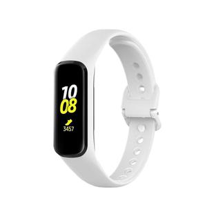 For Samsung Galaxy Fit2 R220 xDfind Solid Color Silicone Watch Band(White)