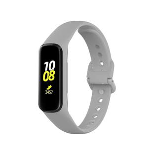 For Samsung Galaxy Fit2 R220 xDfind Solid Color Silicone Watch Band(Light Grey)