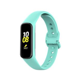 For Samsung Galaxy Fit2 R220 xDfind Solid Color Silicone Watch Band(Teal)